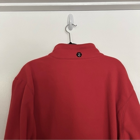 IZOD Perform X Red Fleece Zip Up Sweater Jacket XL - Picture 5 of 12